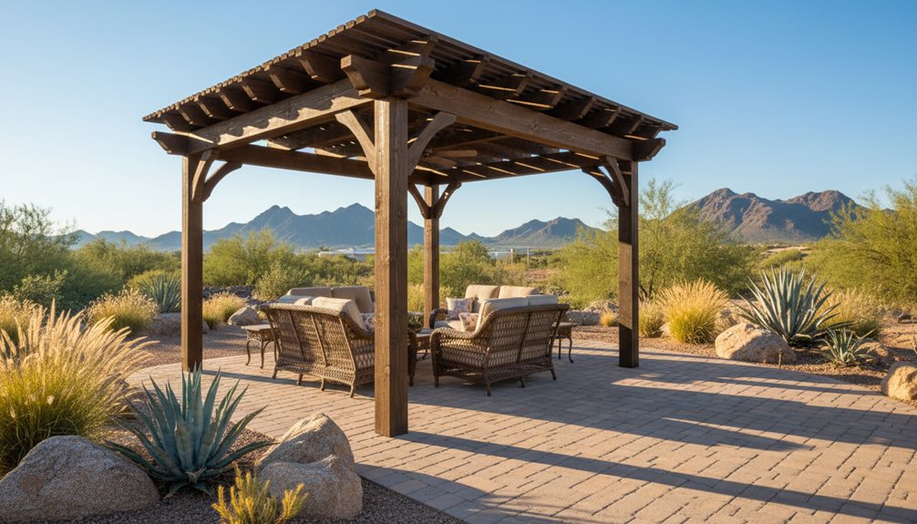 backyard design with pergolas