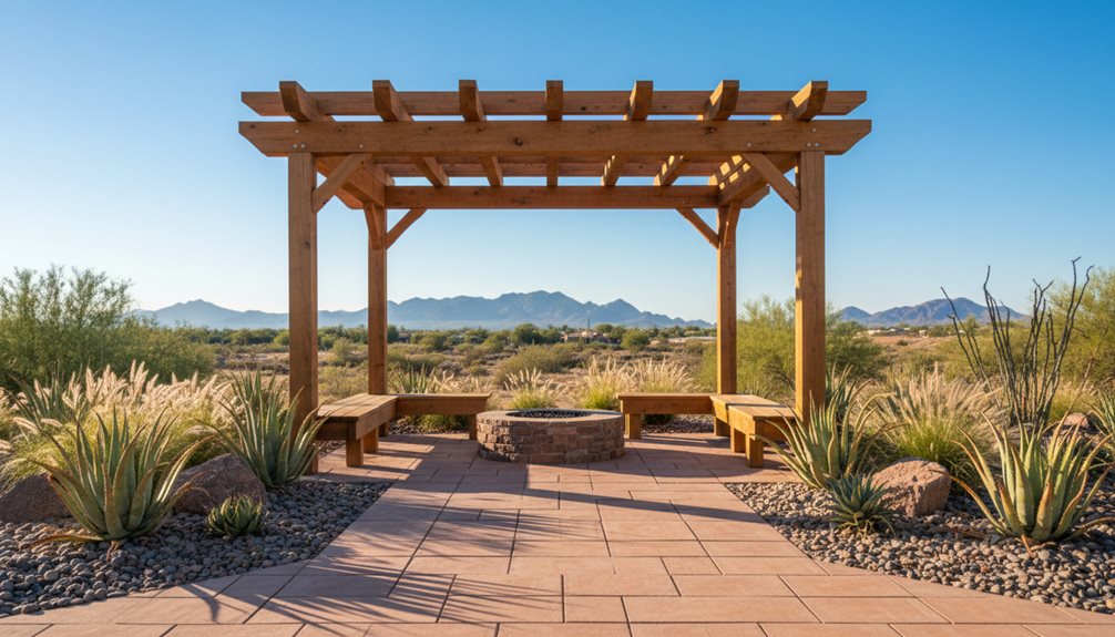 backyard renovation with pergolas