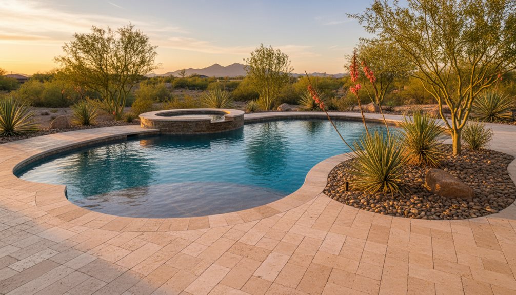 cohesive outdoor pool integration