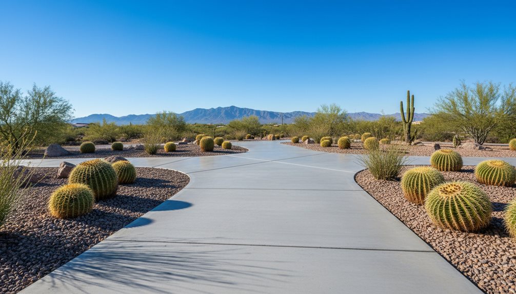 concrete walkways enhance design