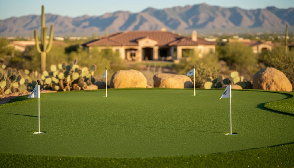 custom backyard putting green