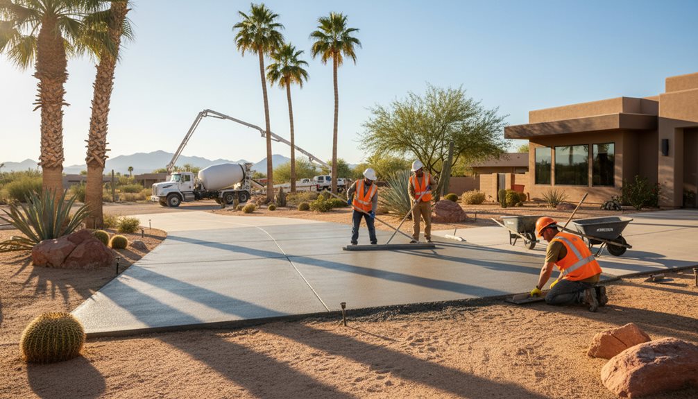 custom concrete installation services