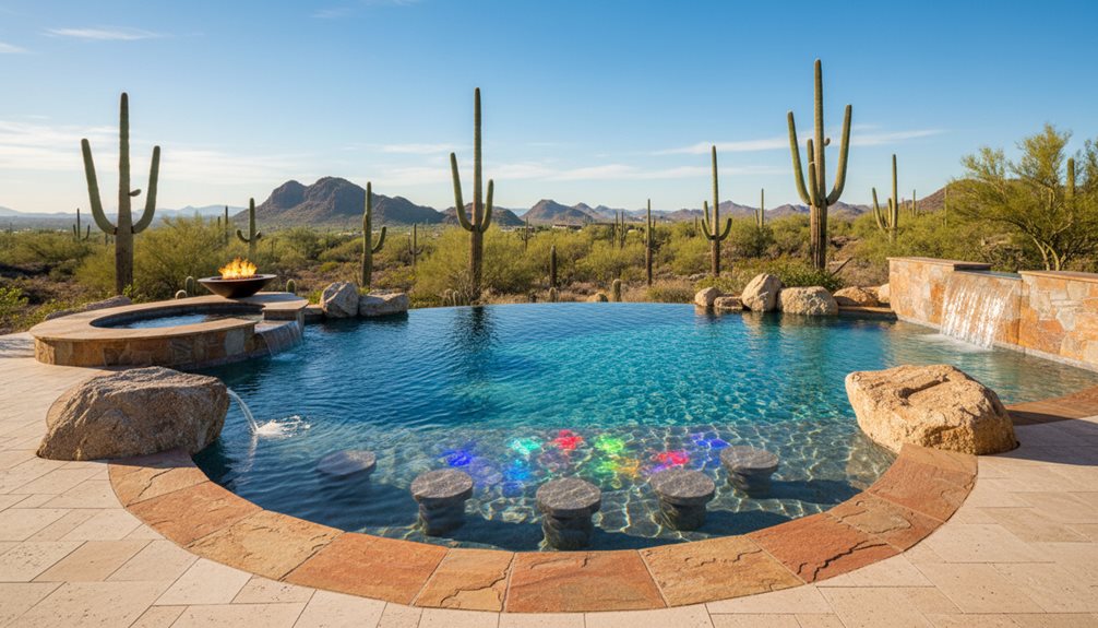 custom features enhance pools