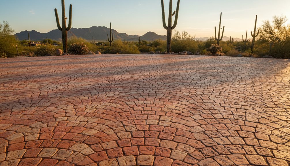 decorative stamped concrete driveways