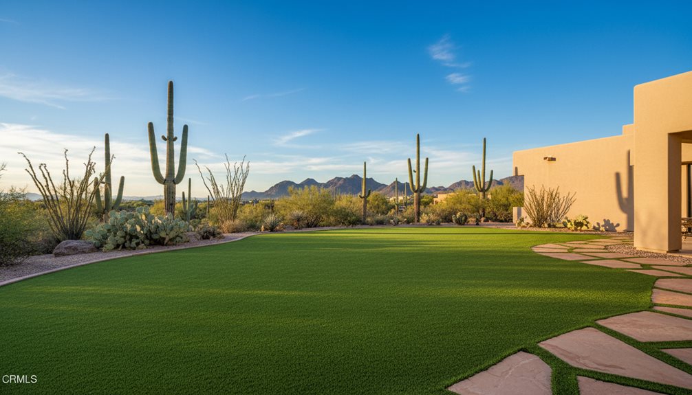desert landscape durable turf