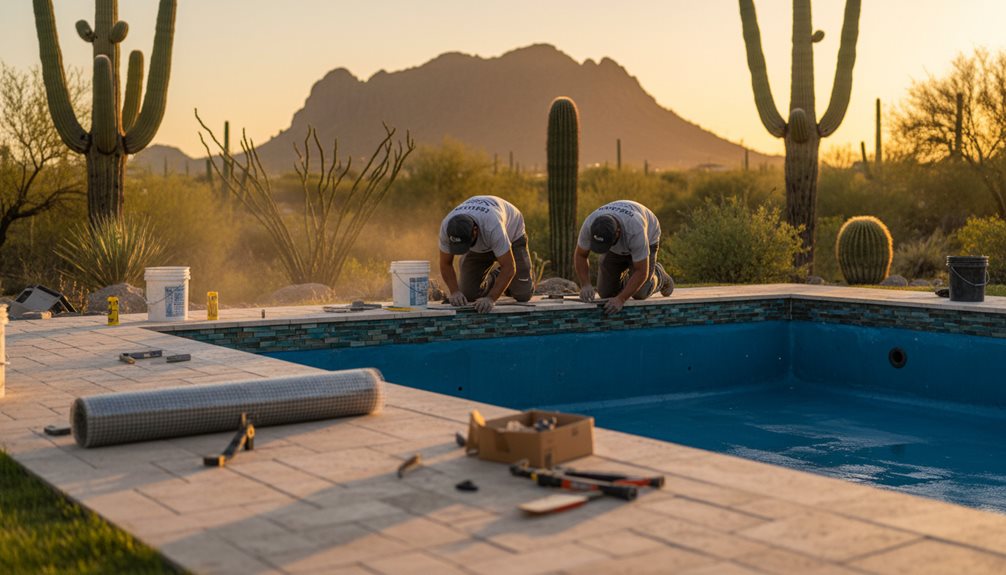 desert modern outdoor pool design