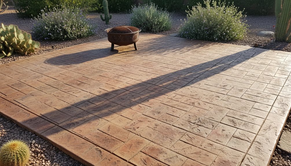 elegant stamped concrete patios