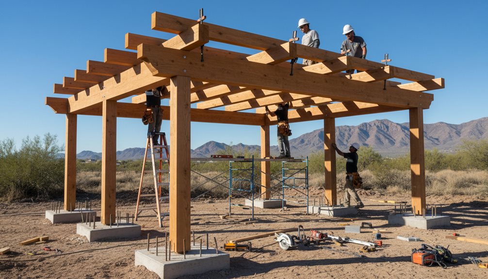 methodical pergola installation process