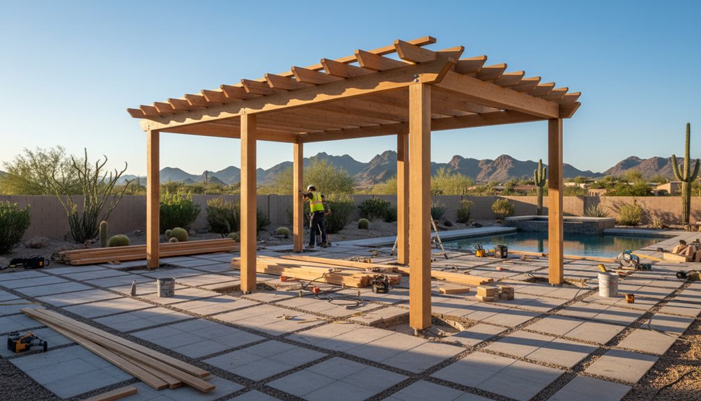 pergola installation step by step