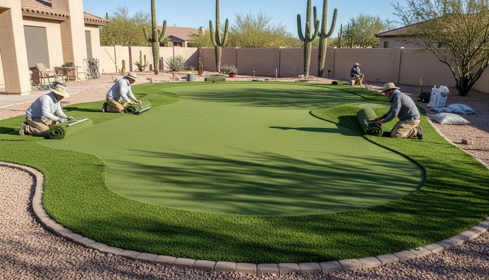 personalized synthetic golf greens