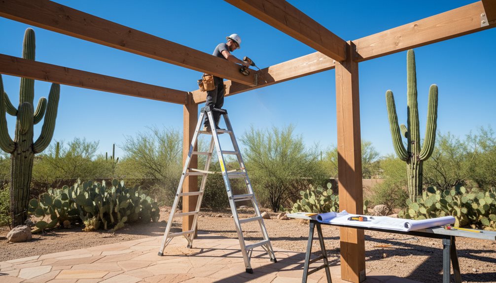 professional pergola installation process