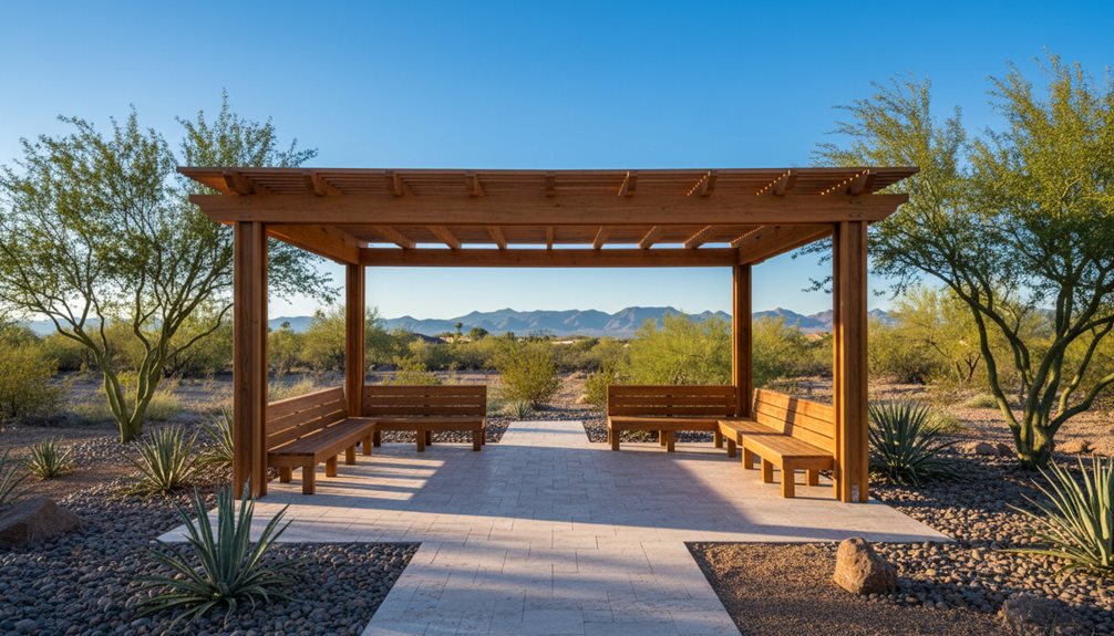 shade hardscape drought resistant landscaping