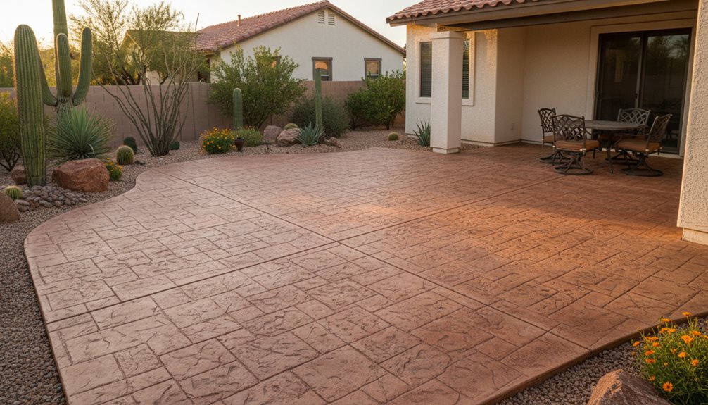 stunning stamped concrete patios