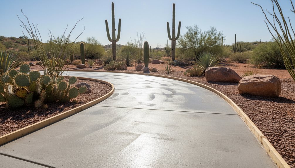 stylish safe concrete walkways