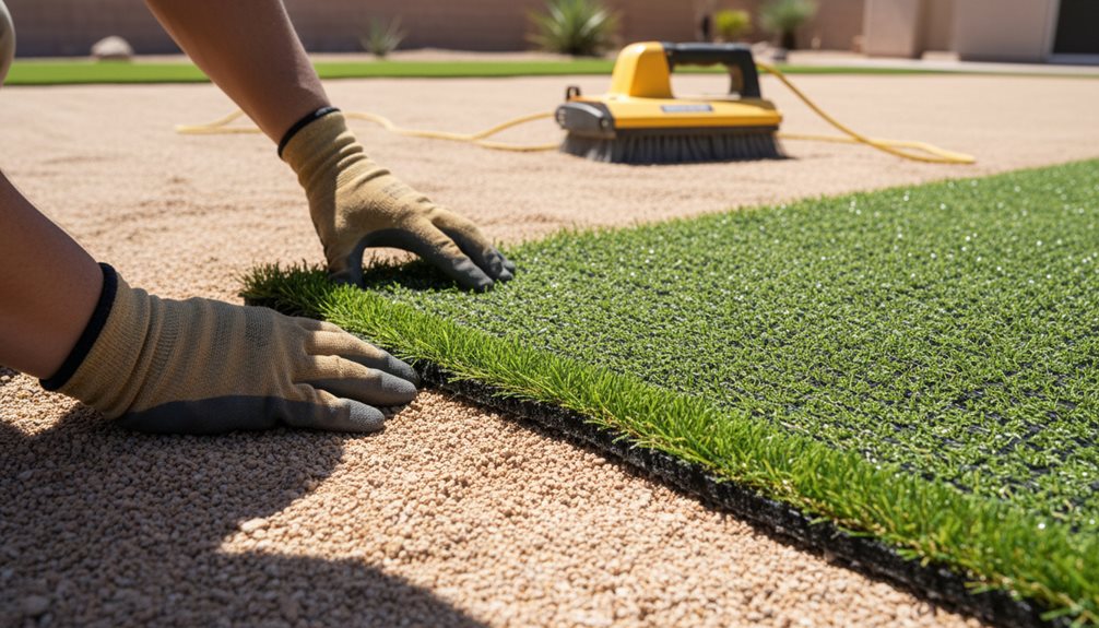 turf installation step sequence